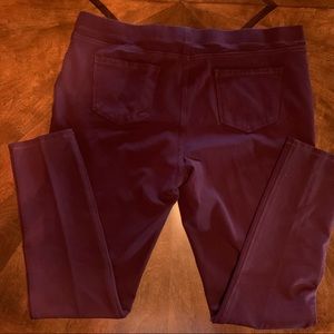 Spandex jeans / pants Burgundy color